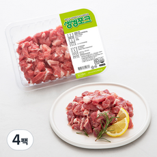 생생포크 한돈 앞다리살 찌개용 (냉장), 500g, 4팩