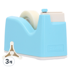 잘잘리오 쁘띠 어린이 안전 테이프 디스펜서, 06 스카이 블루, 3개
