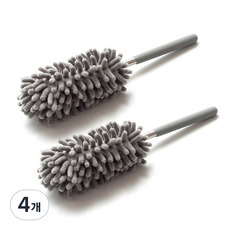 모나코올리브 황사 꽃가루 극세사 먼지털이, 모던그레이, 4개