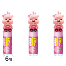 KM Pharmaceutical Pororo Loopy公仔護唇膏 蜜桃香, 6個, 2.5克