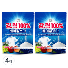 Saenghwalgongsik 強力100小蘇打洗滌劑, 2kg, 4個