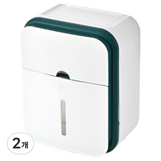 ELOTEMS 浴室防水收納衛生紙盒, 2個, 綠色