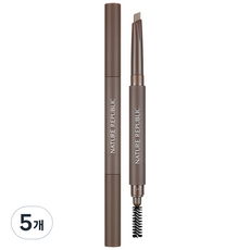 네이처리퍼블릭 바이플라워 아이브로우 오토펜슬 0.3g, 아몬드 브라운, 5개