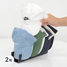 Ju and Ji 壓克力帽子分格收納架展示架, 黑色, 2個