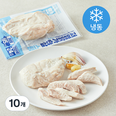 한끼통살 닭가슴살 저염 스팀 (냉동), 100g, 10개, 1개입