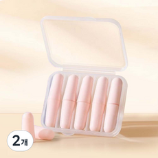 Tahike 隔音睡眠耳塞 粉紅色 FREE, 10入, 2個