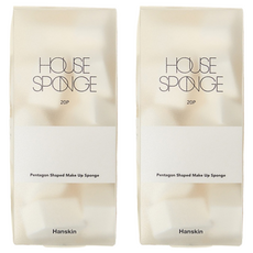 Hanskin 化妝海綿 House Sponge, 五角形, 20入, 2盒, White