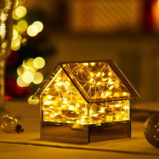 氣氛燈 燈塔 LED燈泡 房屋造型 鏡面燈 11.5cm, 混合色, 11.5cm