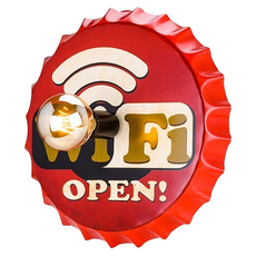 Honey Comb 工業風分享壁燈 獨特瓶蓋造型, 紅色系