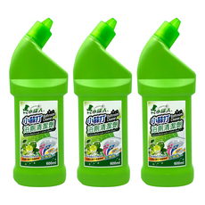 小綠人浴廁清潔劑(檸檬)600ml, 3入