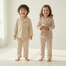 KIDSDAY 厚實棉花糖睡衣上下套裝
