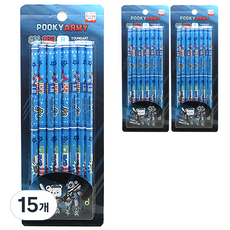 YOUNG ART 男童用B深心8支鉛筆, 混色, 15個