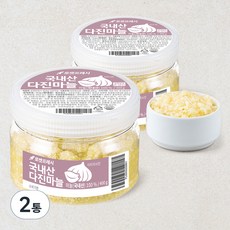 국내산 다진마늘, 400g, 2통