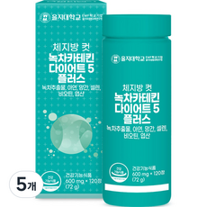 을지대학교 체지방컷 녹차카테킨 다이어트5 플러스, 120정, 5개