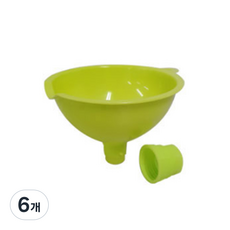 고정 가능 다용도 깔때기, 그린, 6개