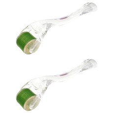 리프티 더마롤러 540핀 MTS 홈케어 미용기기 0.3mm, 녹색, 2개