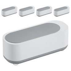 超聲波眼鏡/飾品清洗機 一般款, 高頻震動快速清潔, 適用多種飾品, 5個, 白色