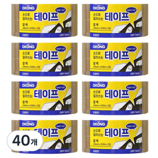 오공 손으로 잘라쓰는 테이프 갈색 24mm x 50m 2p, 40개