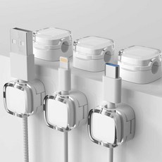 Jyulhome 磁吸電線整理器, 12個, 白色