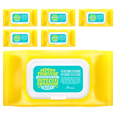 아리얼 스트레스 릴리빙 퓨어풀 클렌징 티슈, 80매입, 6개