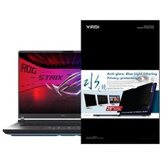 YADI 亞第 插卡隱貼 16:10 水之鏡防窺片 ASUS ROG Strix G16 2025 G615JMR 專用 PF4PPB-W160, 透明, 1片