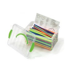 4D吸管積木500入, 混色