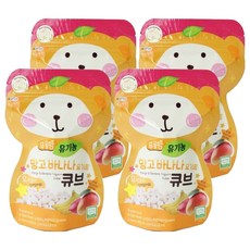 오가닉스토리 푸름맘 유기농 요거트 큐브, 4개, 망고바나나, 16g