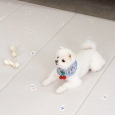 퍼핑 펫매트 견종디자인 폴딩타입 4단, 포메라니안, 1개