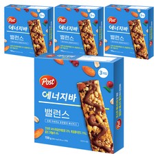 Post 穀物能量棒 平衡配方 3條, 150g, 4盒