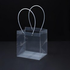 美化部長 PVC 透明長型大型禮品購物袋, 30個, 透明