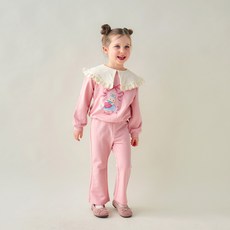 WALTONKIDS 兒童款兔子莓果大翻領套裝