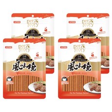 pet story 寵物物語 風味燒 犬貓適用, 牛肉風味絲, 40g, 4包