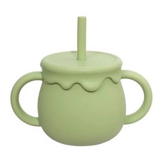 矽膠兩用維尼蜂蜜水杯, 嫩芽綠, 1個, 250ml