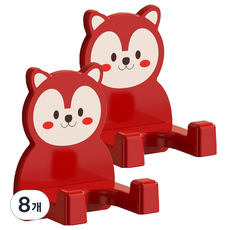 난리시스터즈 호텔식 드라이기 거치대, 레드, 8개