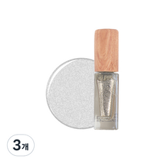 MECRET 水凝膠指甲油, 華麗銀, 6g, 3個