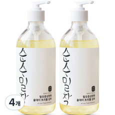 순수밀착 탈모증상완화 올데이 트리플 샴푸, 4개, 500ml