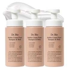 Dr.Bio 泡泡奶油泡沫洗髮&身體, 3個