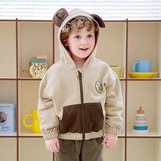 BERRYMAY 兒童笑臉附耳拉鍊外套