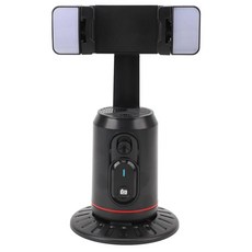 YORI CAR 優里 AI智能跟拍雲台 + 雙補光燈, 黑色, Q02D, 1個