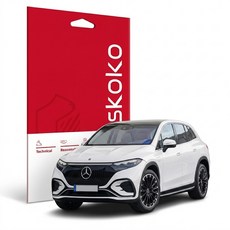 Skoko 賓士 The New EQS SUV X296 MBUX 防指紋低反光超大螢幕導航儀錶板螢幕保護貼套組, 單一商品