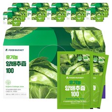푸드버킷 국내산 유기농 양배추즙 100, 3L, 12개