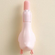 올리웰 귀여운 오리 욕실 청소 집게 다용도 위생 머리카락 제거, 1개, 핑크