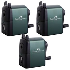 파버카스텔 핸들연필깎이, 그린, 3개