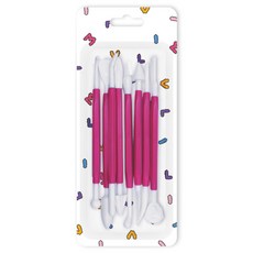 미빌 점토도구 만들기 점토칼 8종 세트 핫핑크