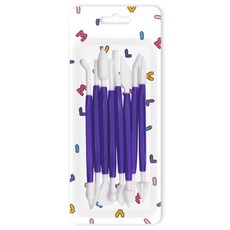 미빌 점토도구 만들기 점토칼 8종 세트 퍼플, 8개입