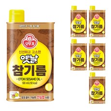 오뚜기옛날 참기름, 500ml, 6개