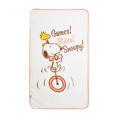 PEANUTS 史努比 隔夜尿墊 70 x 100cm 單輪車粉, 1入, 1個