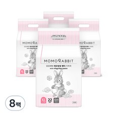 모모래빗 에코씽씽 오리지널 팬티기저귀 여아용, 특대형(XL), 176매