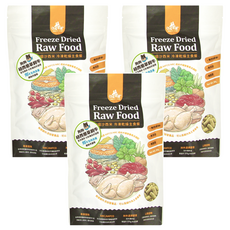 DOG CAT STAR 汪喵星球 犬用 凍乾主食餐 符合AAFCO/NRC營養標準 95%動物性成分 營養好吃方便餵食, 草飼牛肉, 80g, 3包