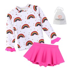 ROROCHAT 女童Zenyashu防曬泳衣上下套裝